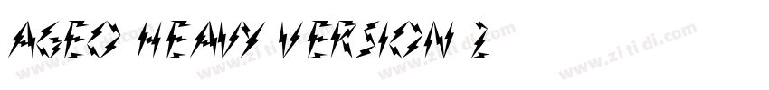 Ageo Heavy Version 2字体转换
